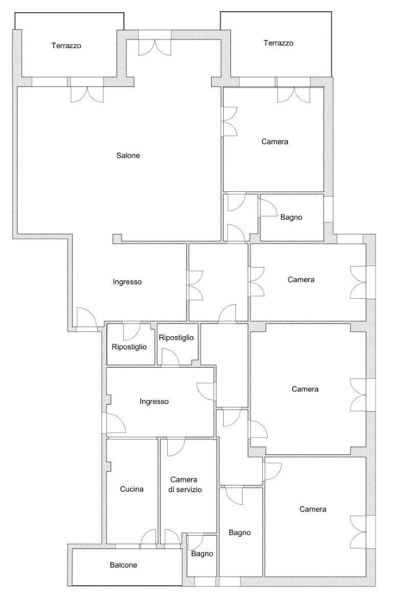 Appartamento Via Aurelia Antica, Roma - planimetria 1