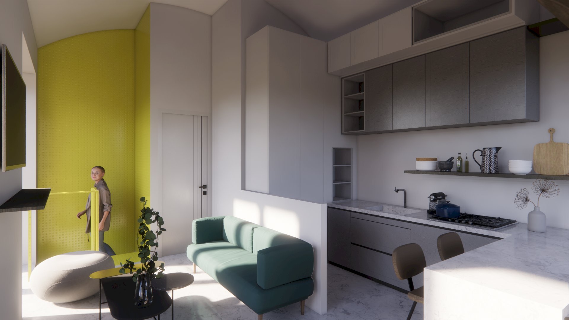 One-room apartment 44d, Via Santa Giulia, Torino - photo 2