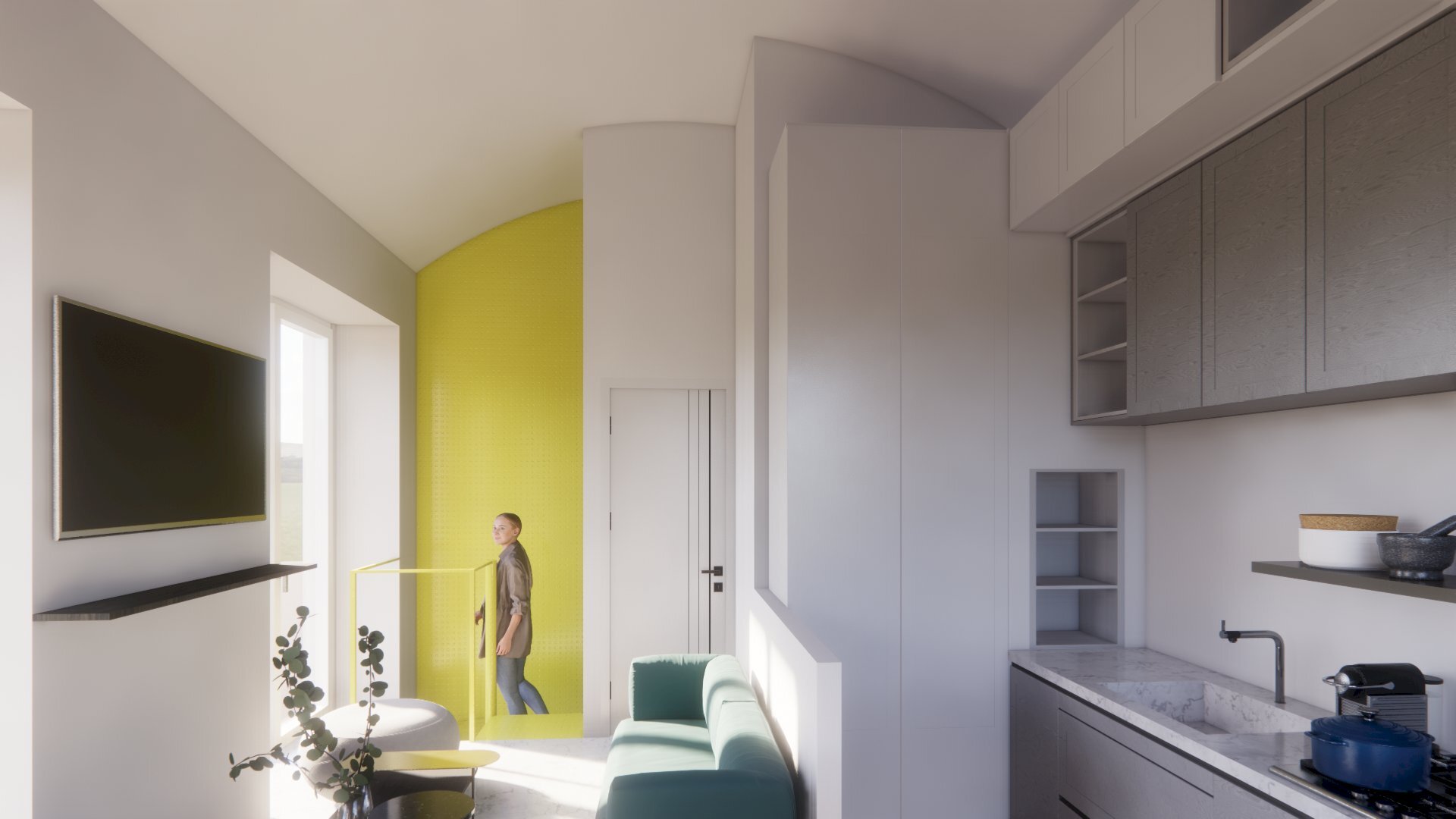 One-room apartment 44d, Via Santa Giulia, Torino - photo 3