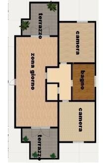 Trilocale via Cusago, 3, Cisliano - planimetria 1