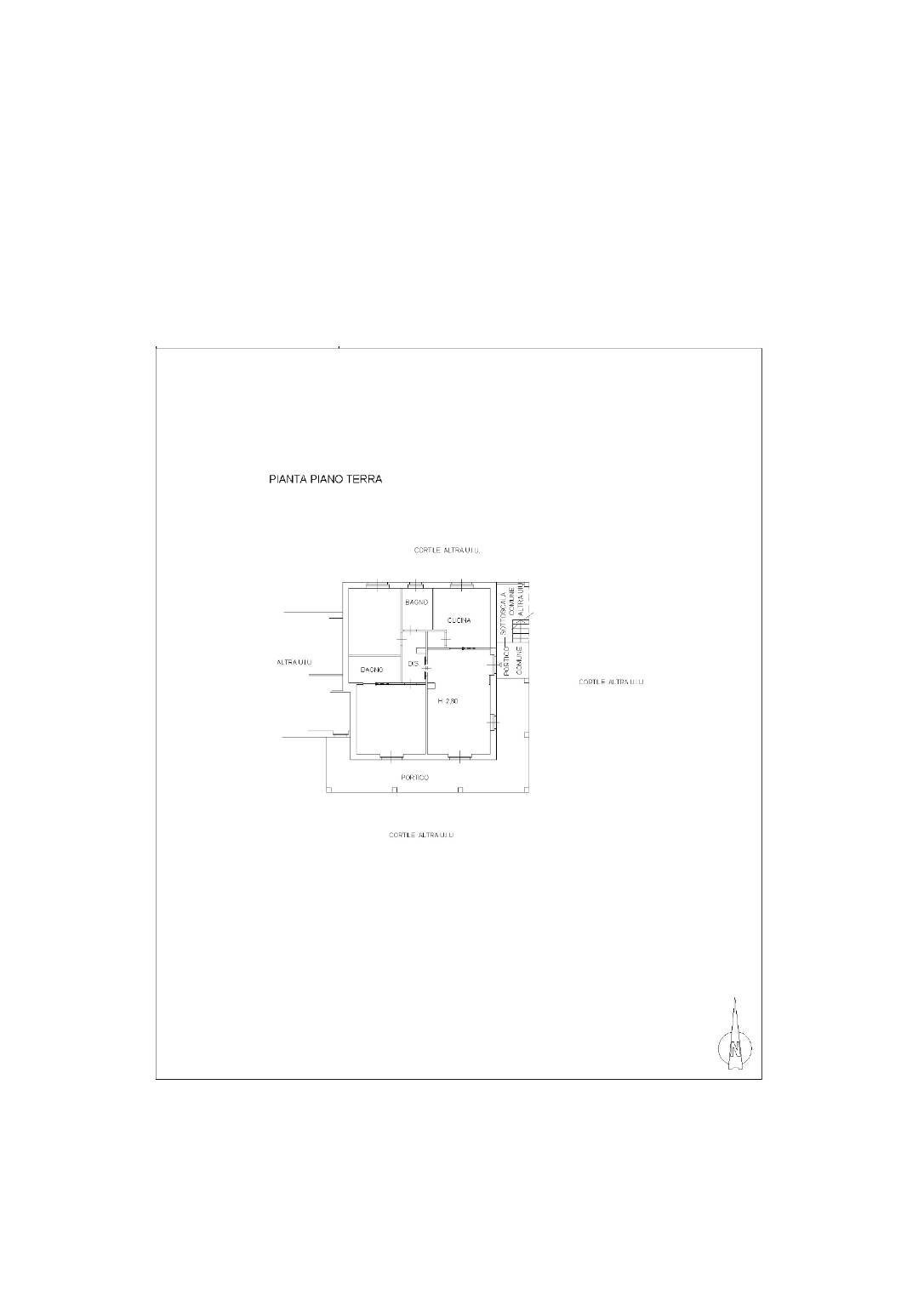 Villa via Cuneo, Carmagnola - planimetria 1