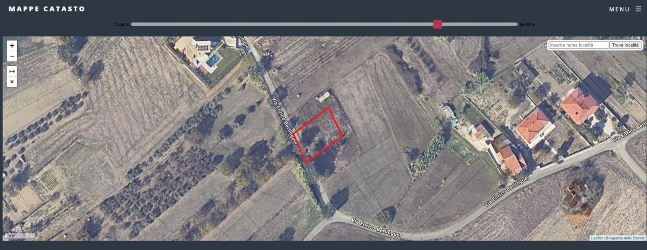 planimetria - Terreno edificabile Alanno - planimetria 1