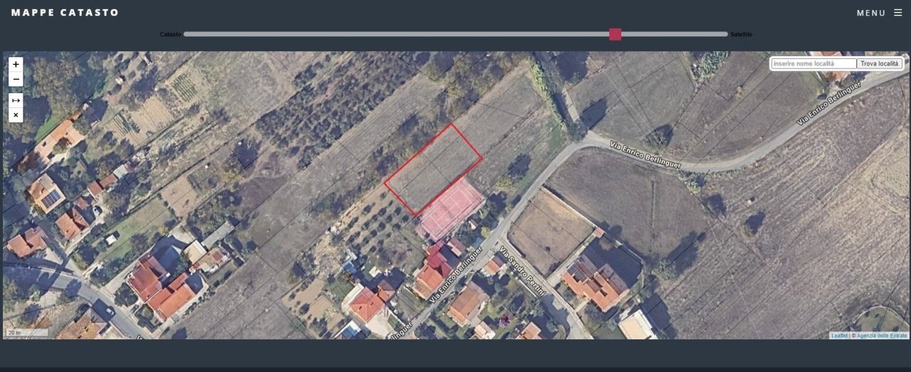 planimetria - Terreno edificabile Alanno - planimetria 1