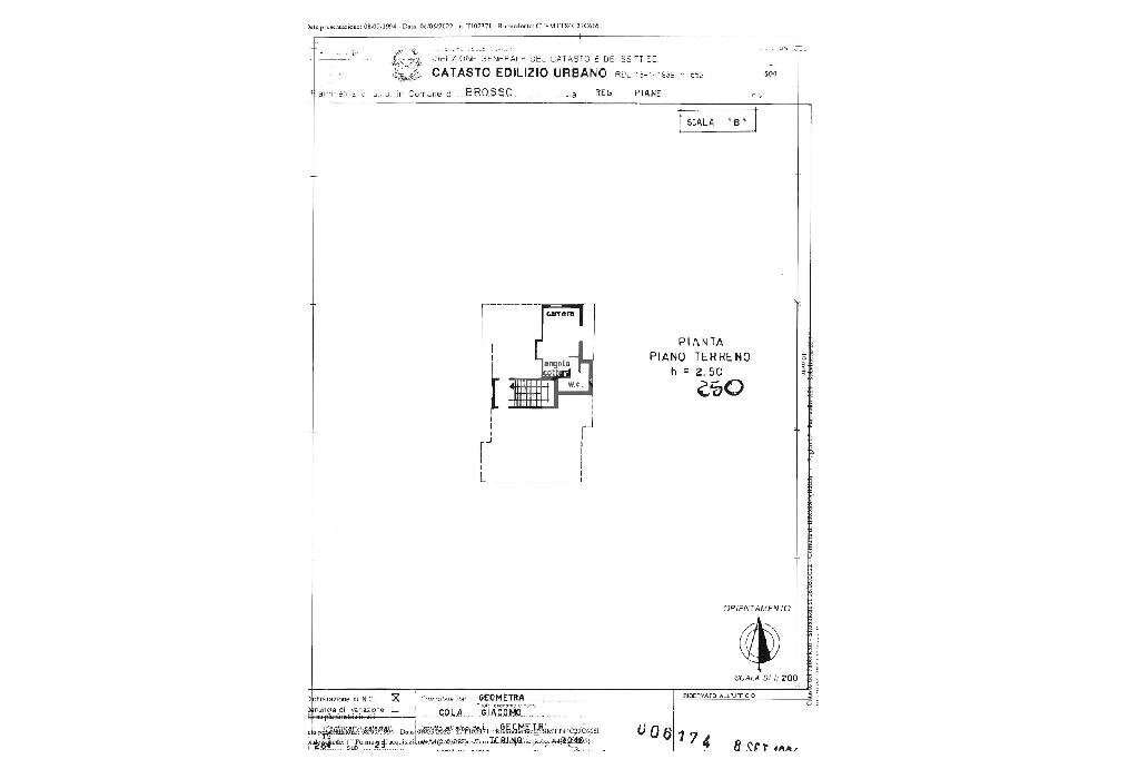 One-room apartment Via Pietro Vola, Brosso - floor plans 1