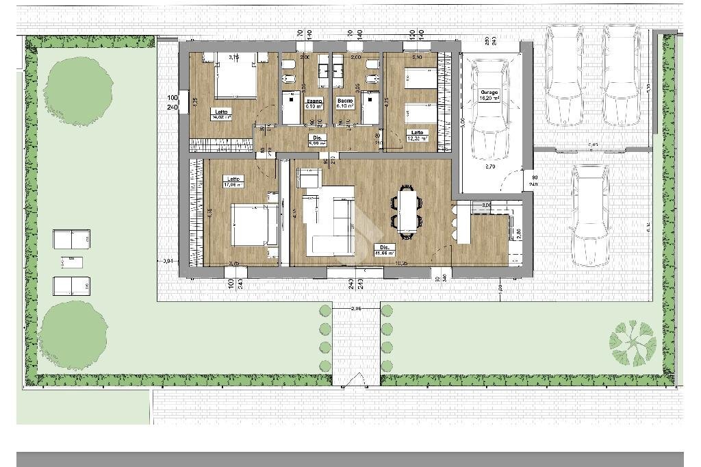 Villa Via S. Prospero, Correggio - planimetria 1