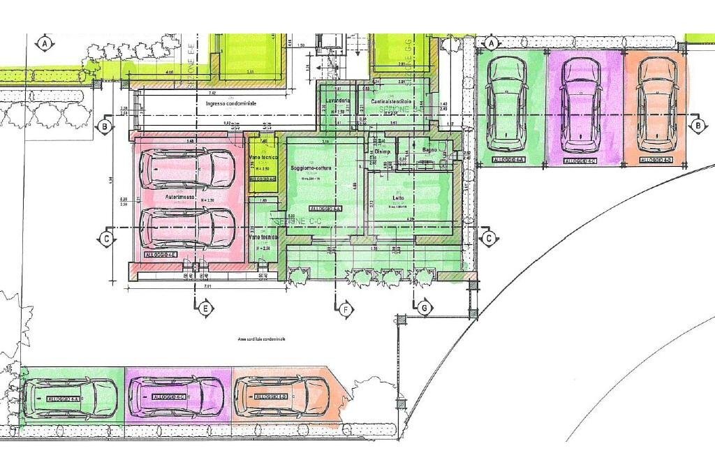 Three-room apartment via Ponchielli, Sant'Ilario d'Enza - floor plans 1