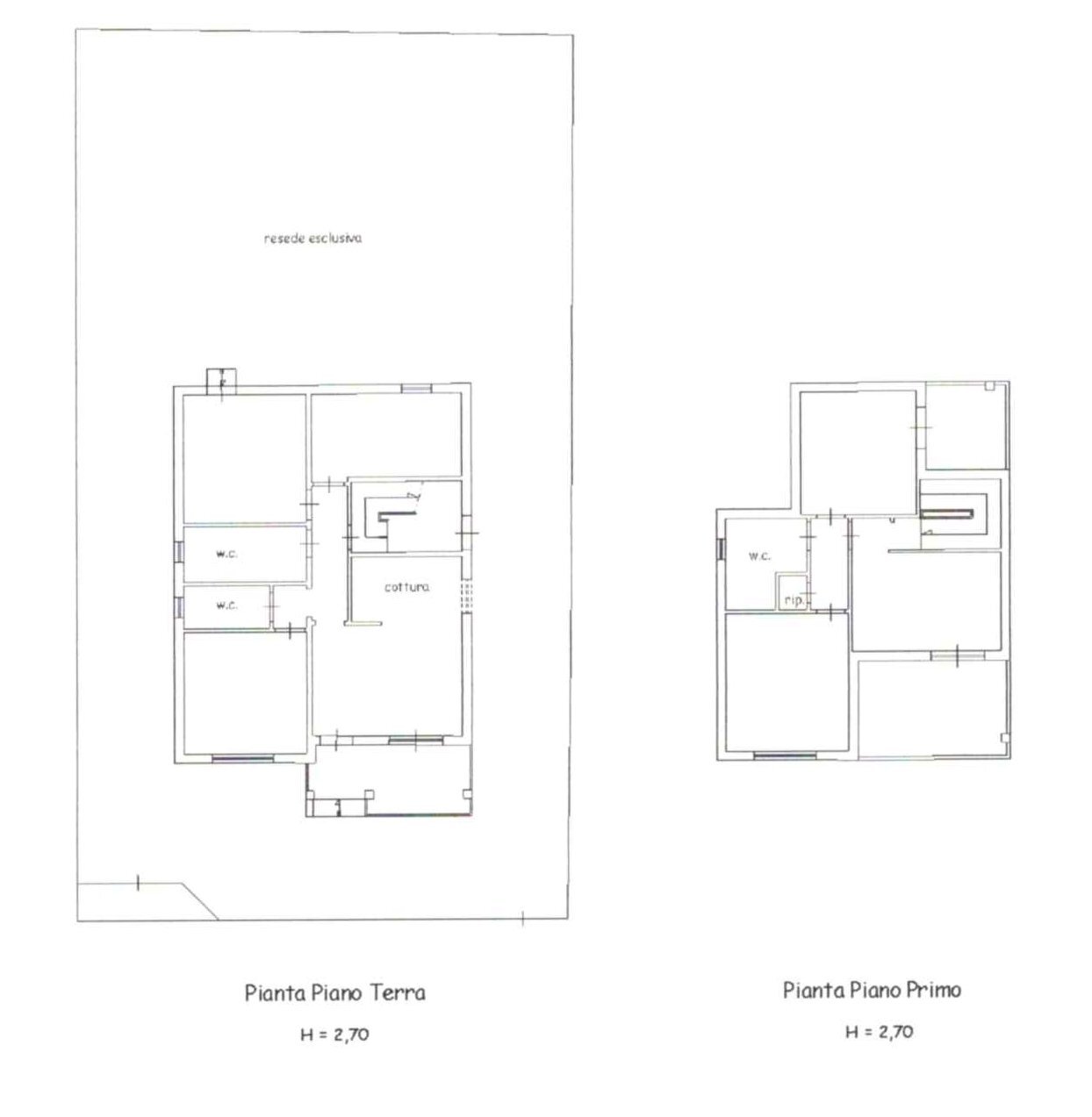 Villa Pietrasanta - planimetria 1