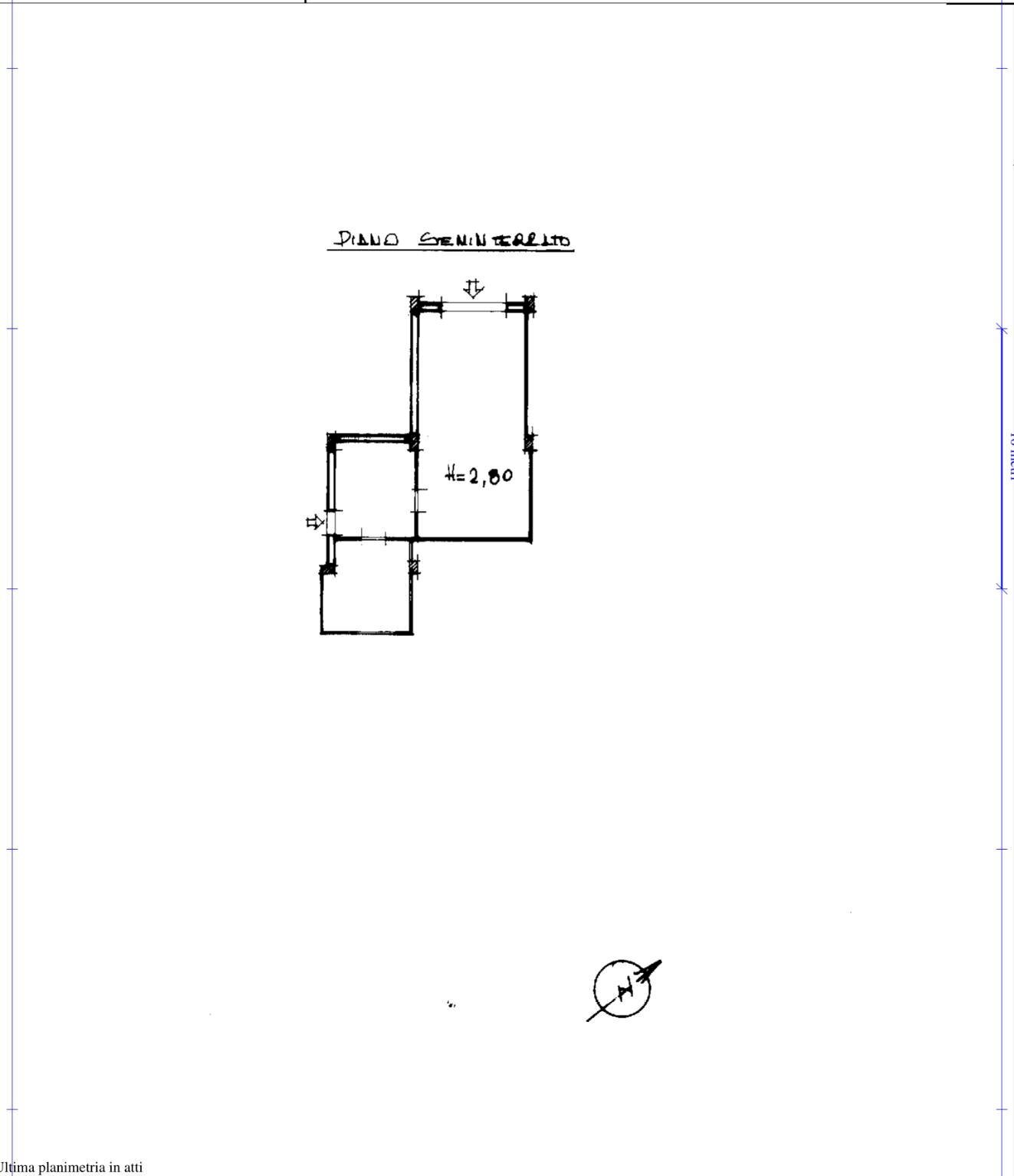 Three-room apartment via San Francesco, San Giorgio del Sannio - floor plans 1