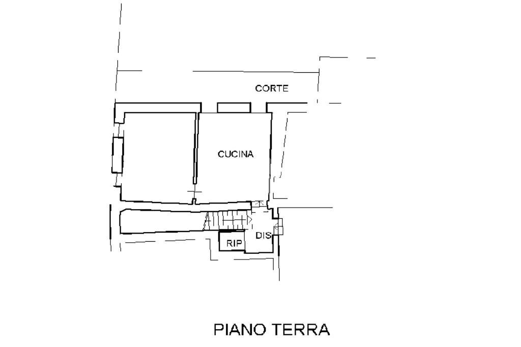 Rustico Via Maestra, Castellar - planimetria 1