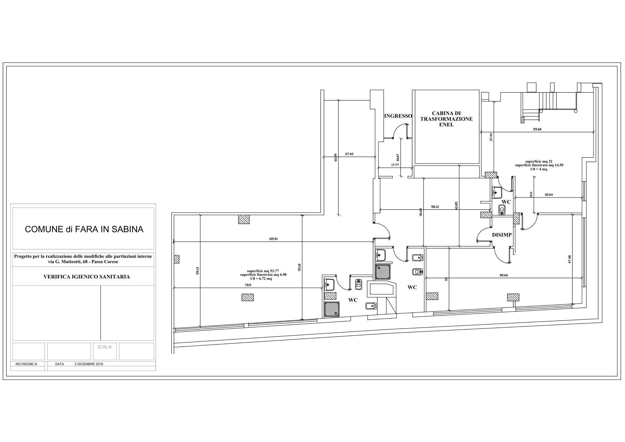 Negozio via Giacomo Matteotti, 68, Fara in Sabina - planimetria 1