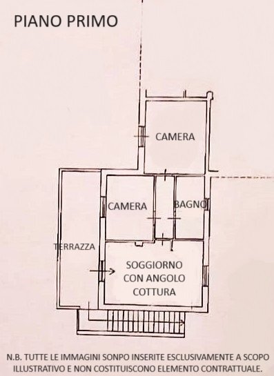 Planimetria P1.jpg - Portion of a house Via Ghiarettolo 89-g, Sarzana - floor plans 1