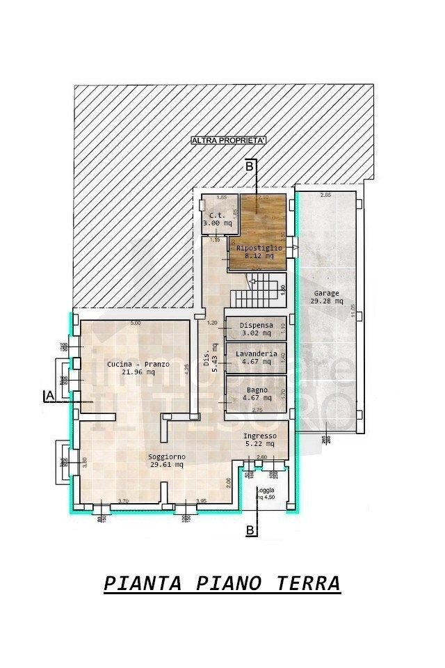 Rustico via San Paolo, Rimini - planimetria 1