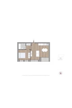 Two-room apartment via Andrea Doria 7., Torino (neighborhood Centro) - floor plans 1