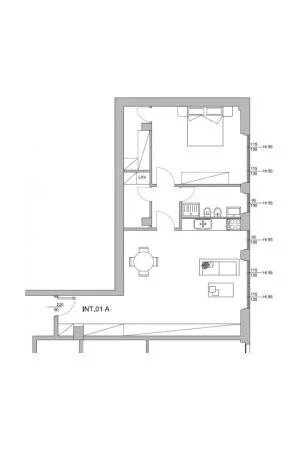 Two-room apartment via Giovanni Stefano Roccatagliata, 35, Roma - floor plans 1
