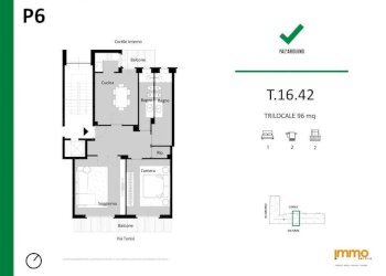 Planimetria - Three-room apartment via Gaspare Vera e Libera Arduino, 7 /B., Torino (neighborhood Cavoretto) - photo 8