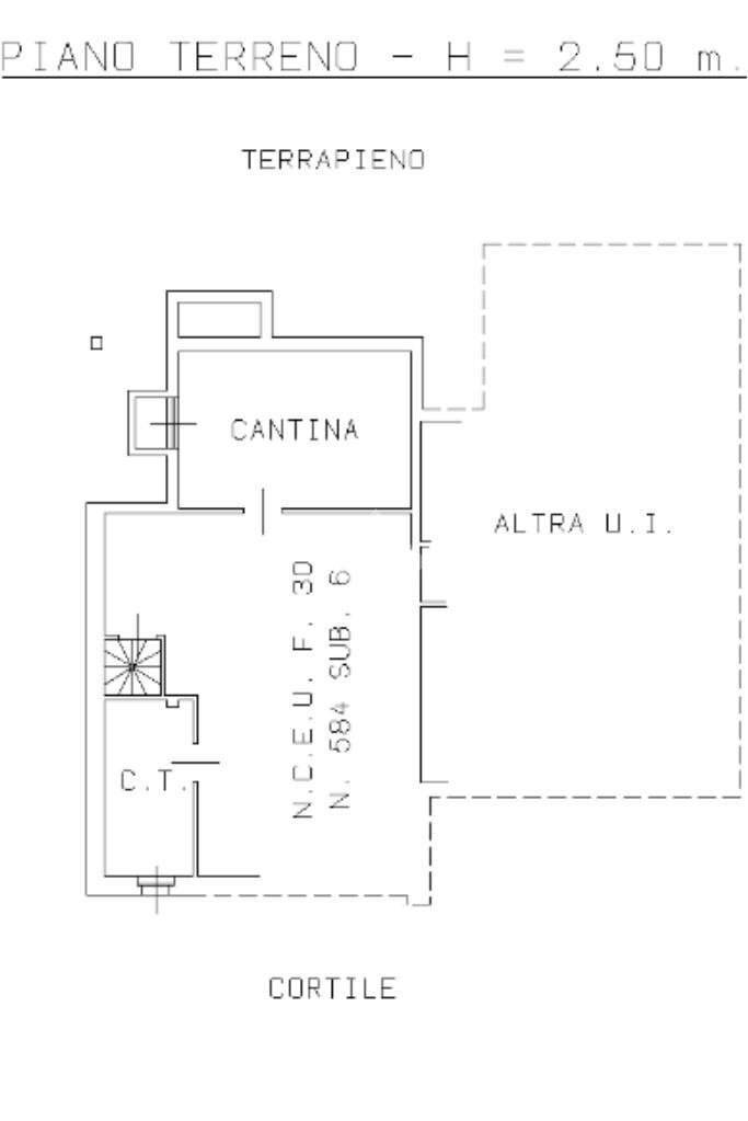 Porzione di casa Via San Pietro, Coassolo Torinese - planimetria 1