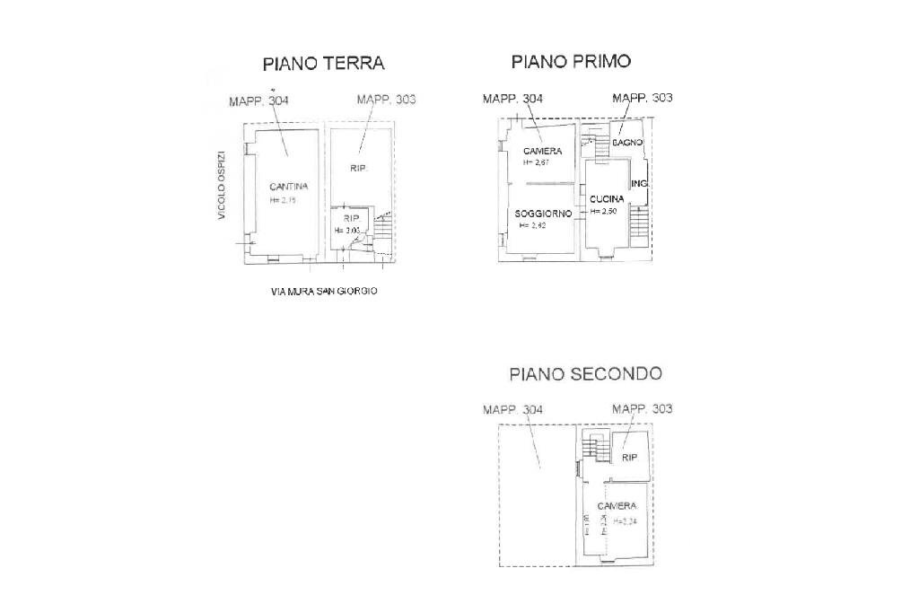 Rustic Via S. Giorgio Mura, Verucchio - floor plans 1