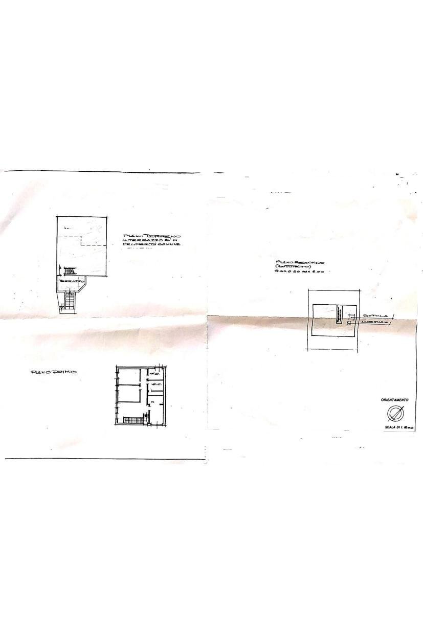 Four-room apartment Località Ternano, Valbrevenna - floor plans 1