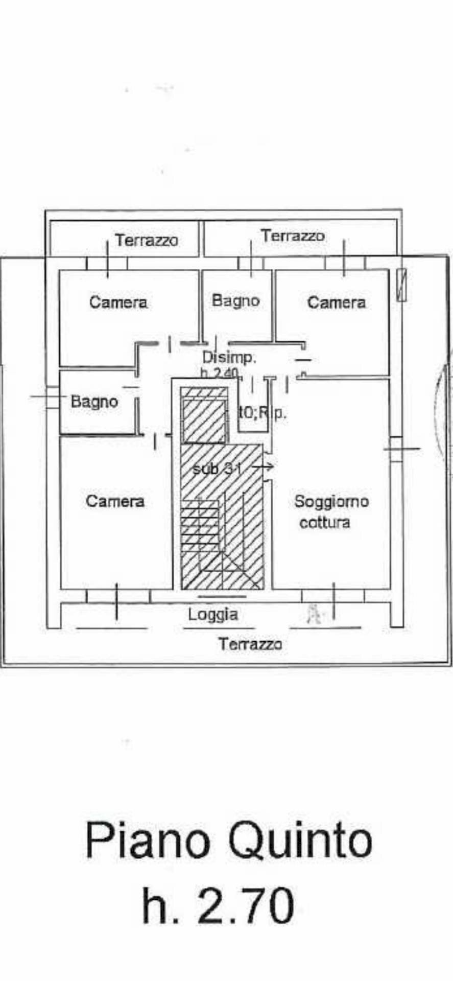 Attico V. Pordenone, frazione Lido Di Jesolo, Jesolo - planimetria 1