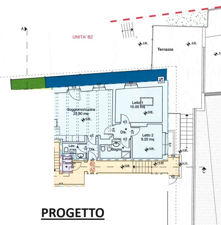 Trilocale Frazione Thures, 4, Cesana Torinese - planimetria 1