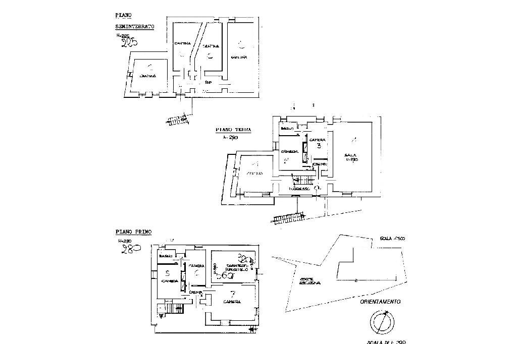 Independent house Borgata Rossetto, Pinasca - floor plans 1