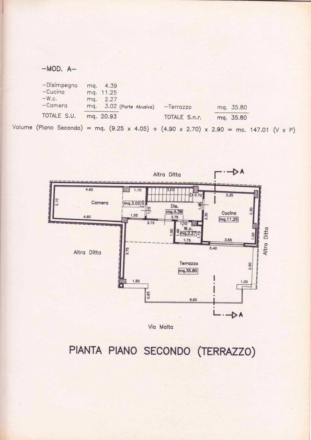 Casa indipendente via Renda, Castellammare del Golfo - planimetria 1