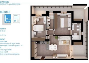 Pianta Tipo - Appartamento Roma - foto 4