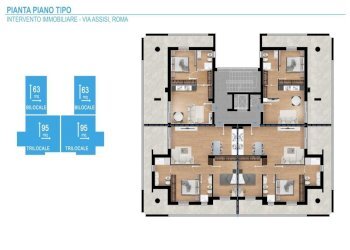 Pianta Tipo - Appartamento Roma - foto 23