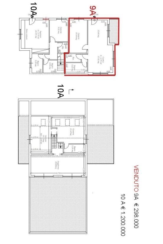 Attico Località Marine, Moneglia - planimetria 1