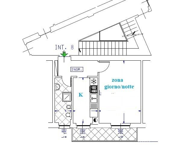 plan.jpg - Appartamento Via Pietralunga 4, Sanremo - planimetria 1