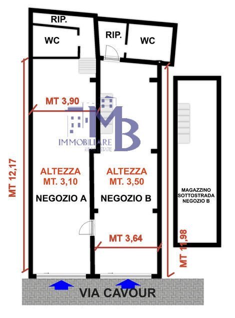 PIANTINA PER INTERNET logo.jpg - Locale Commerciale Via Cavour, Recco - planimetria 1