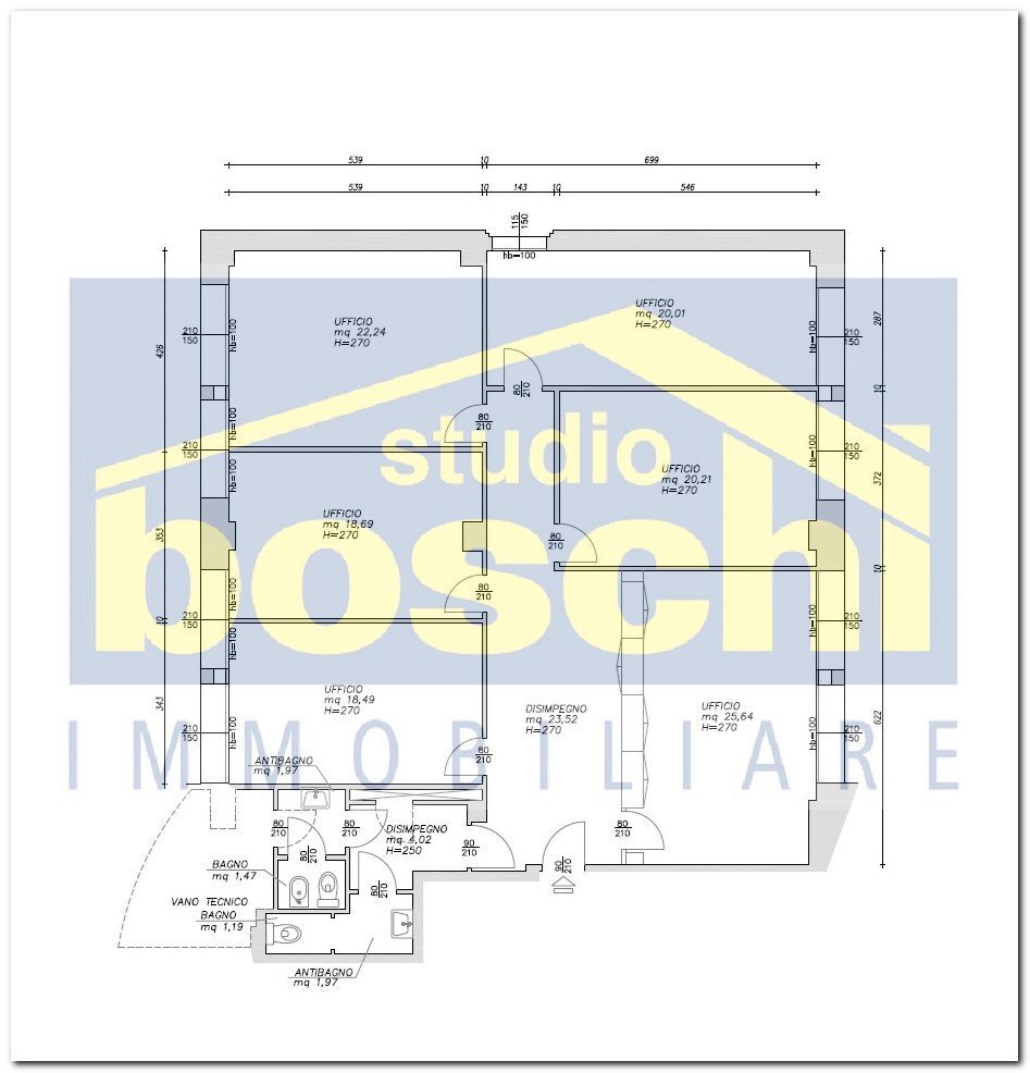Ufficio Bologna - planimetria 1