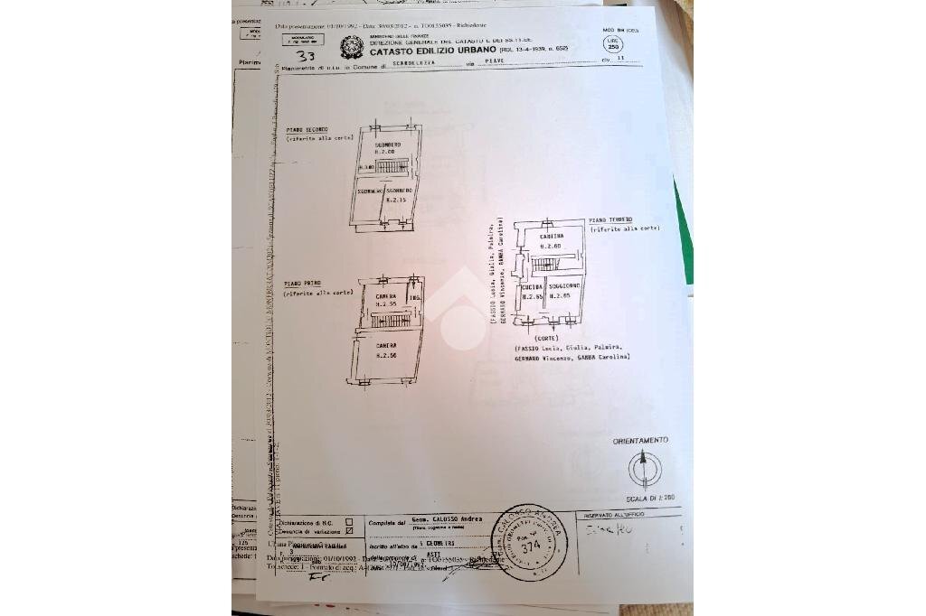 Rustic Via Piave di Scandeluzza, Montiglio Monferrato - floor plans 1