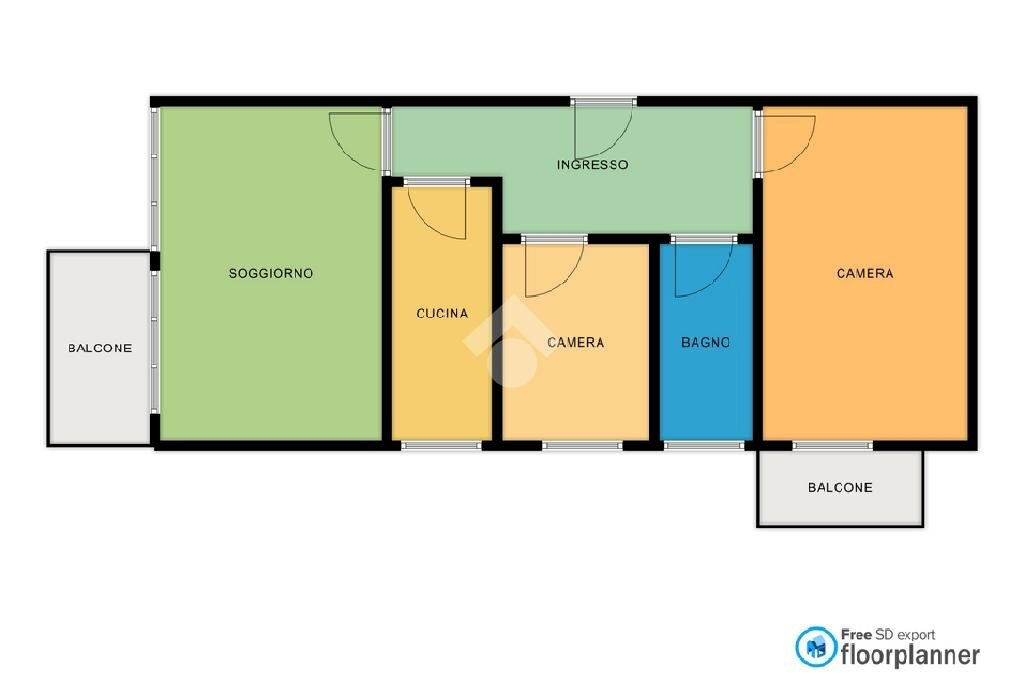 Quadrilocale Via Enrico Toti, Rapallo - planimetria 1