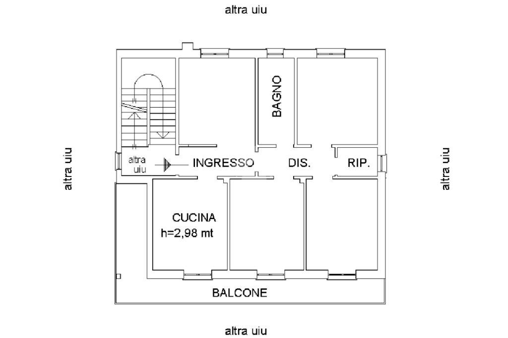 Appartamento Via San Lazzaro, Casarza Ligure - planimetria 1