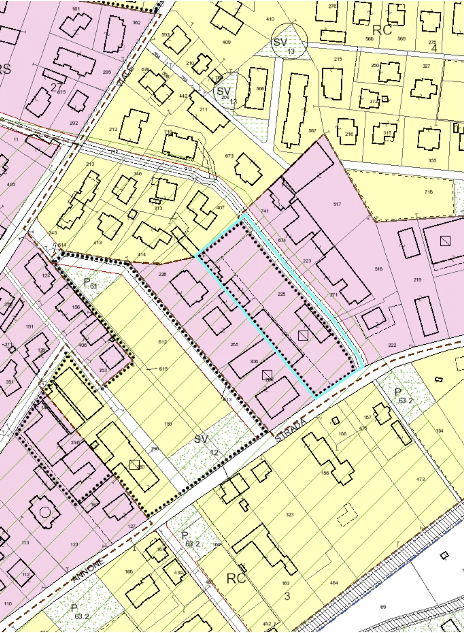 Piantina - Terreno edificabile via Mario Tacca, 91, Nizza Monferrato - planimetria 1