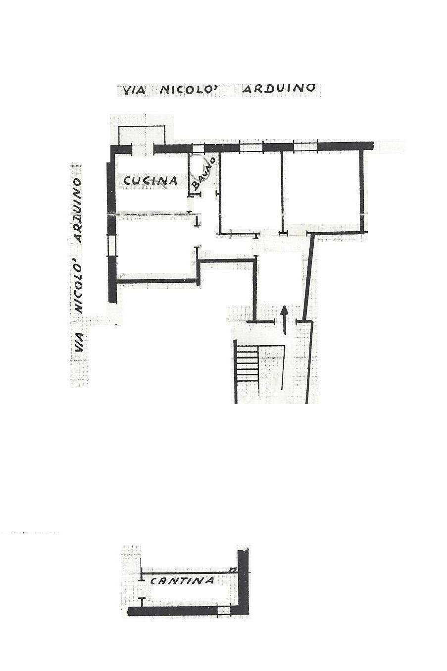 Trilocale via Nicolò Ardoino, 2, Genova (zona Sampierdarena) - planimetria 1