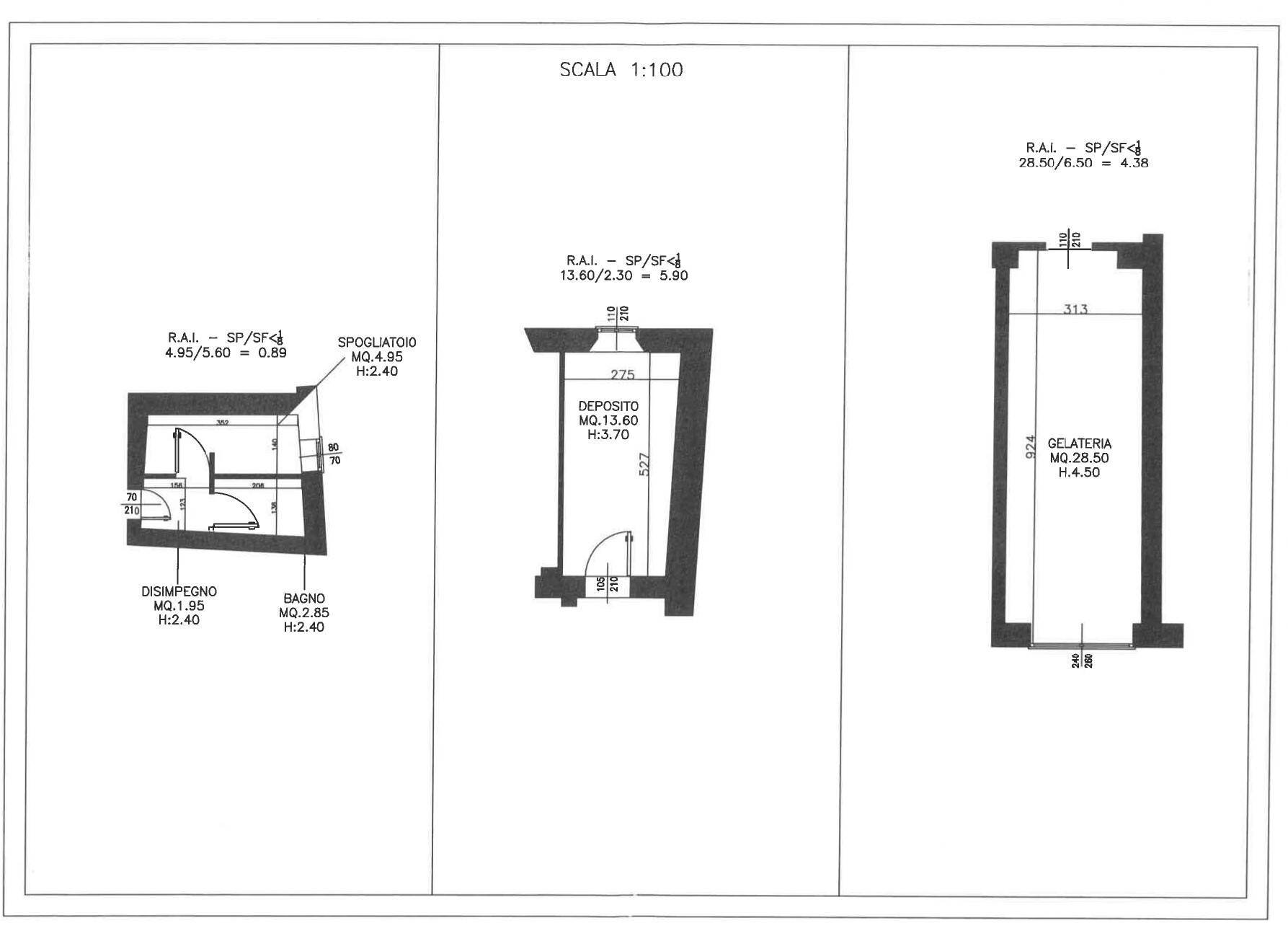 Pasticceria via Giuseppe Mazzini, 19, Gallarate - planimetria 1