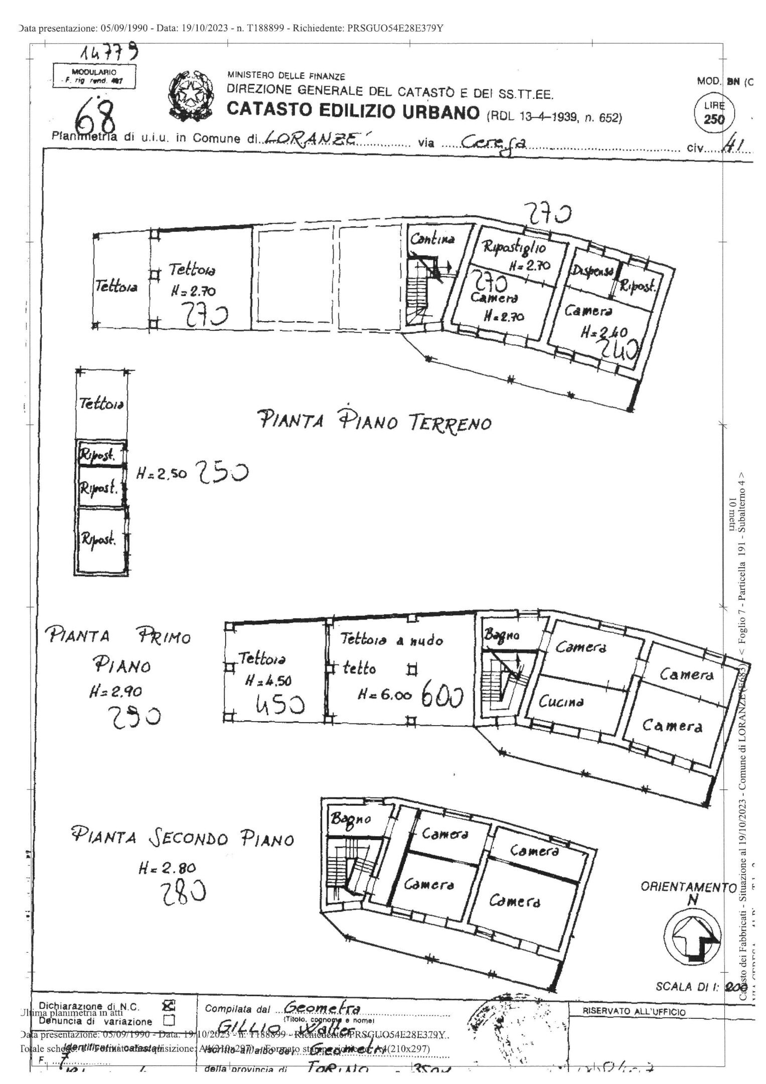 Casa semi indipendente Loranzè - planimetria 1