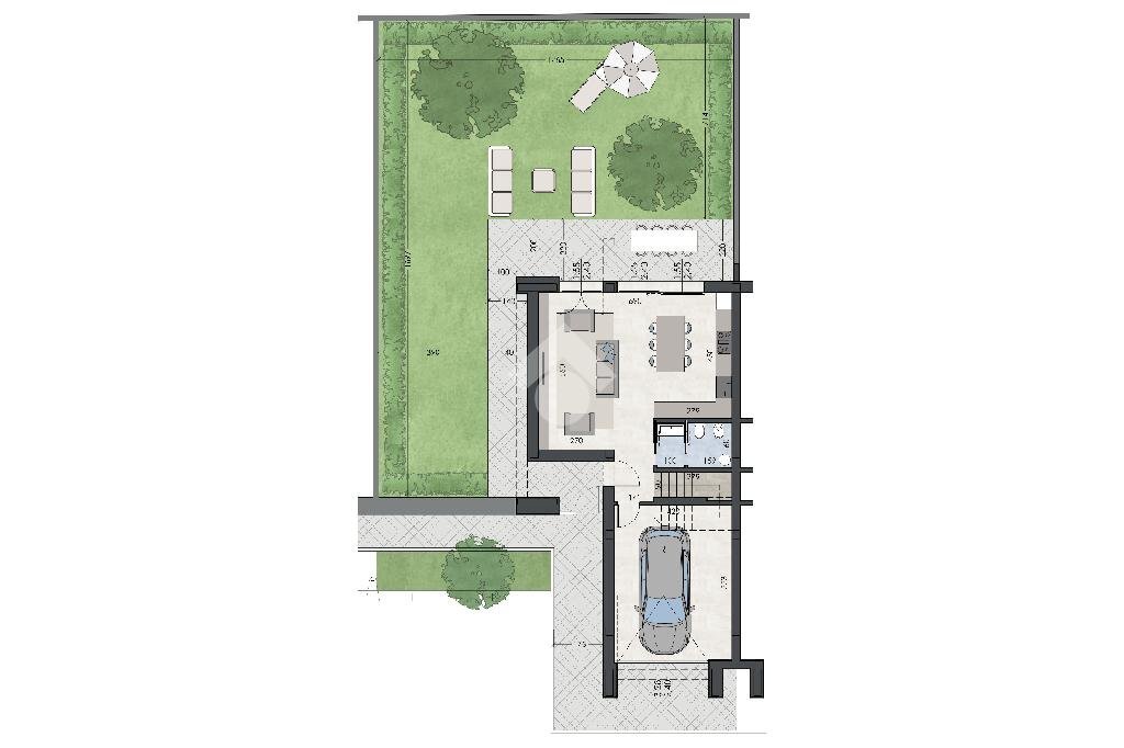 Terraced Villa Via Rebucci, Carpi - floor plans 1