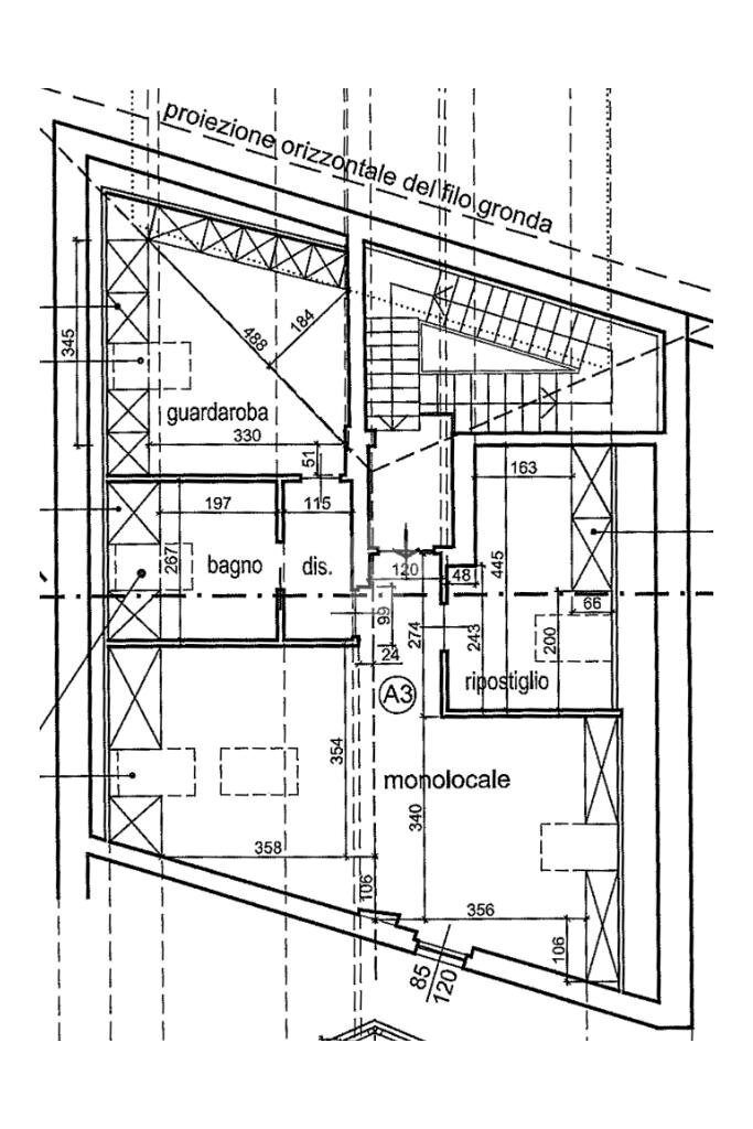 Trilocale Via del Genio, San Francesco al Campo - planimetria 1