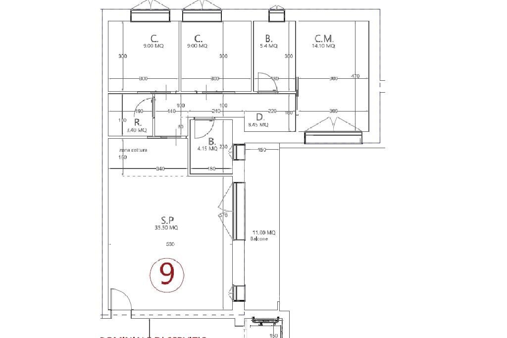 Appartamento Via Corso Martiri, Castelfranco Emilia - planimetria 1
