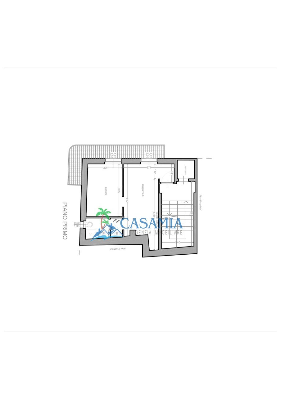 Appartamento classe A3 centro Grottammare Agenzia - Two-room apartment Grottammare - floor plans 1