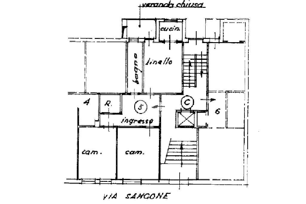 Trilocale Via sangone, Beinasco - planimetria 1