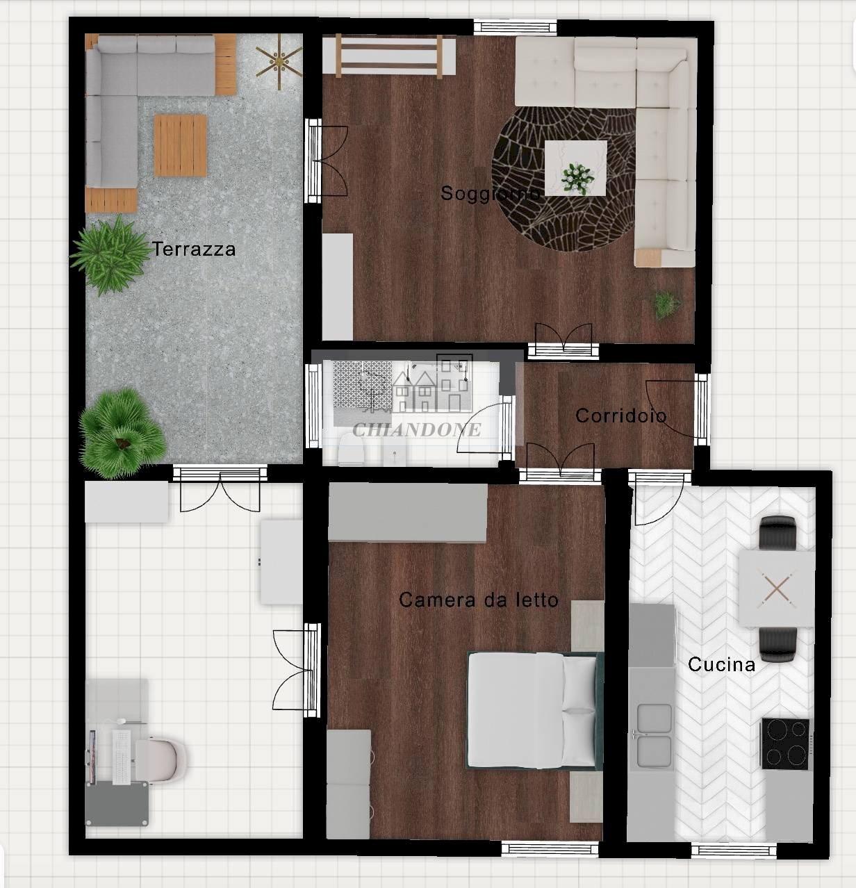 Four-room apartment Roma (neighborhood Trionfale) - photo 1