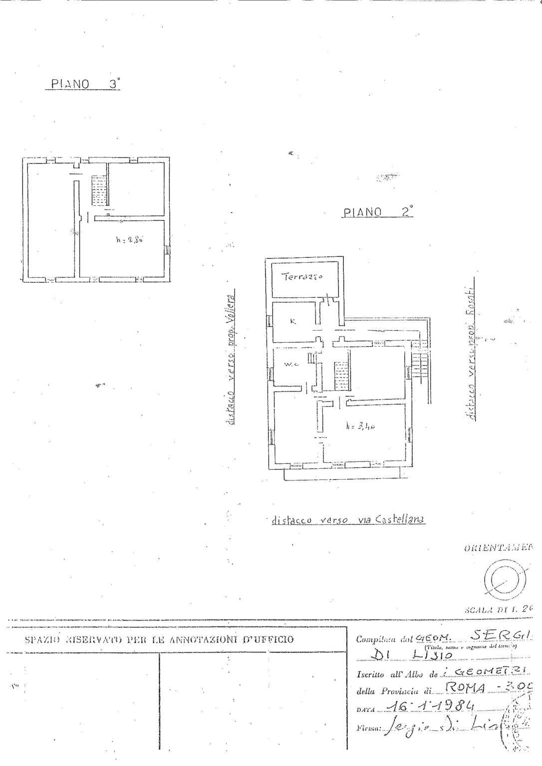Attico via Castellana, 8, Montelibretti - planimetria 1