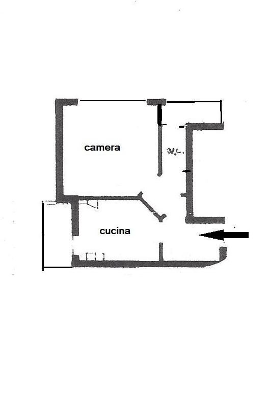 Bilocale via Walter Fillak, 44, Genova (zona Sampierdarena) - planimetria 1