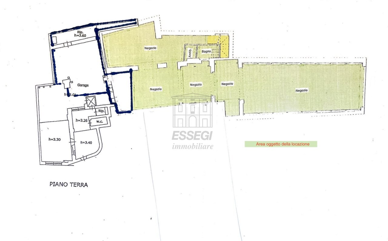 Planimetria fondo  Lucca.png - Locale Commerciale Piazza Napoleone, Lucca - planimetria 1