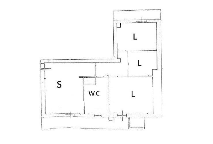 Quadrilocale Via Plateja, Taranto - planimetria 1