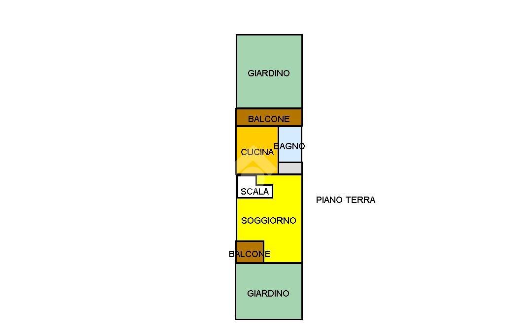 Terraced Villa Via Savant, Borgaro Torinese - floor plans 1
